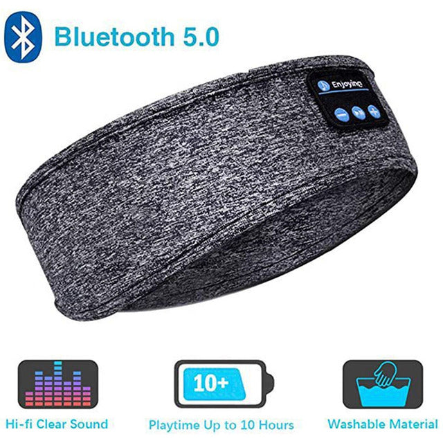 Bluetooth Headphones Soft Elastic Headband/Eye Mask