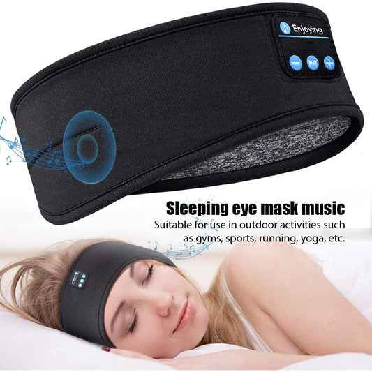 Bluetooth Headphones Soft Elastic Headband/Eye Mask