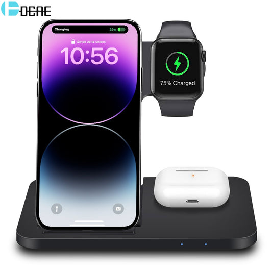 3in1 Wireless Apple/Android* Fast Charger Dock Station